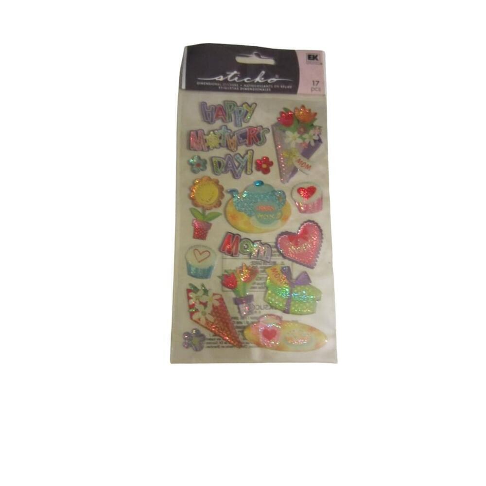 Sticko 3D Glitter Foam Stickers